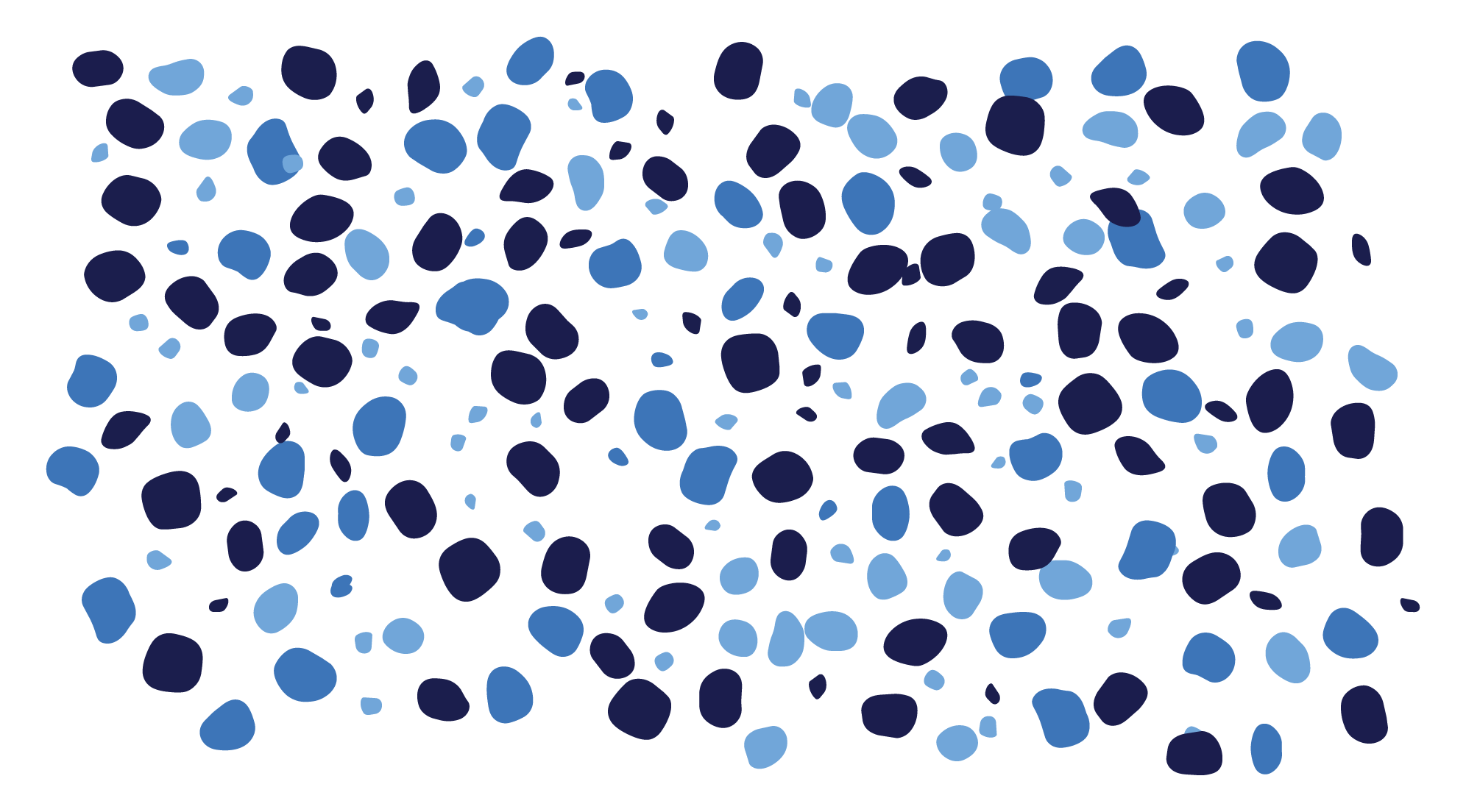 A messy cluster of dots.